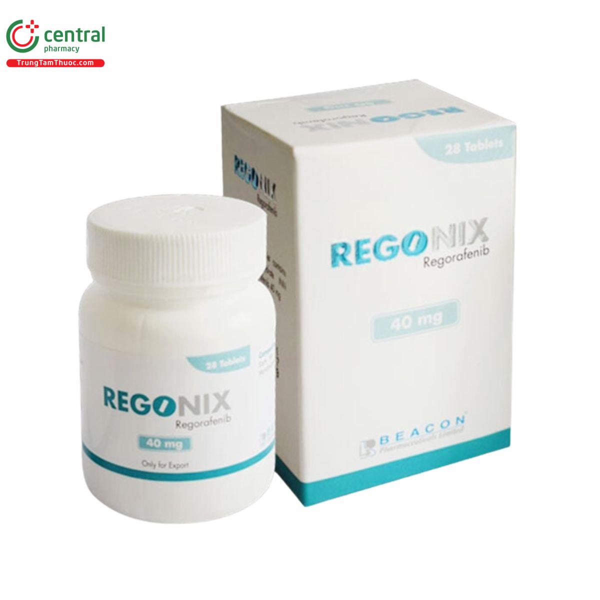 REGONIX 40MG ĐIỀU TRỊ UNG THƯ ĐẠI TRÀNG DI CĂN VÀ U MÔ ĐỆM ĐƯỜNG TIÊU HÓA