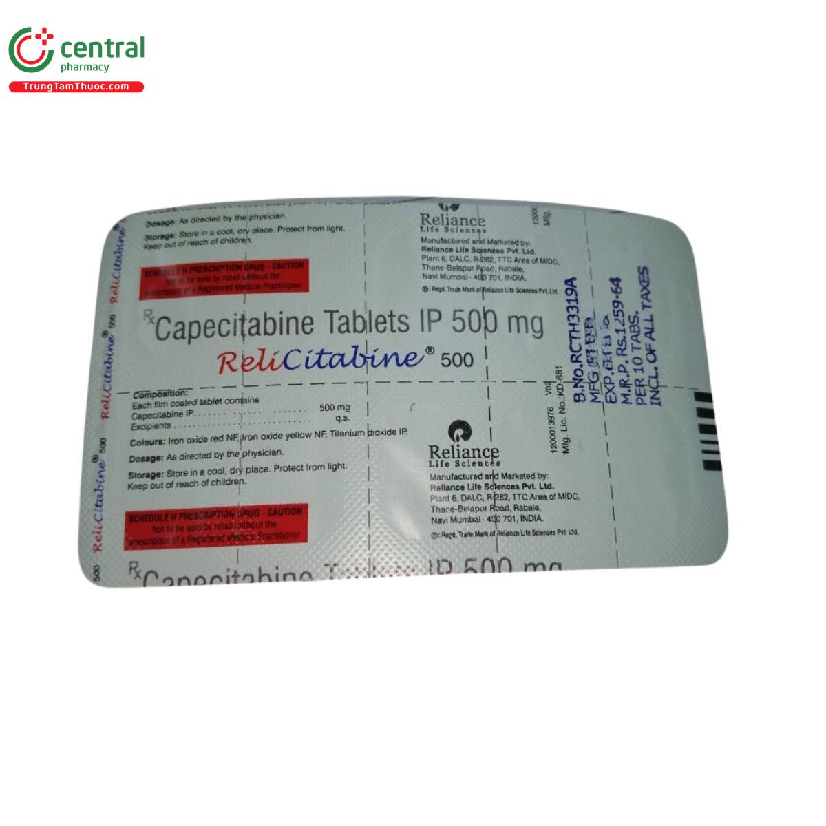 relicitabine 500mg 3 Q6064