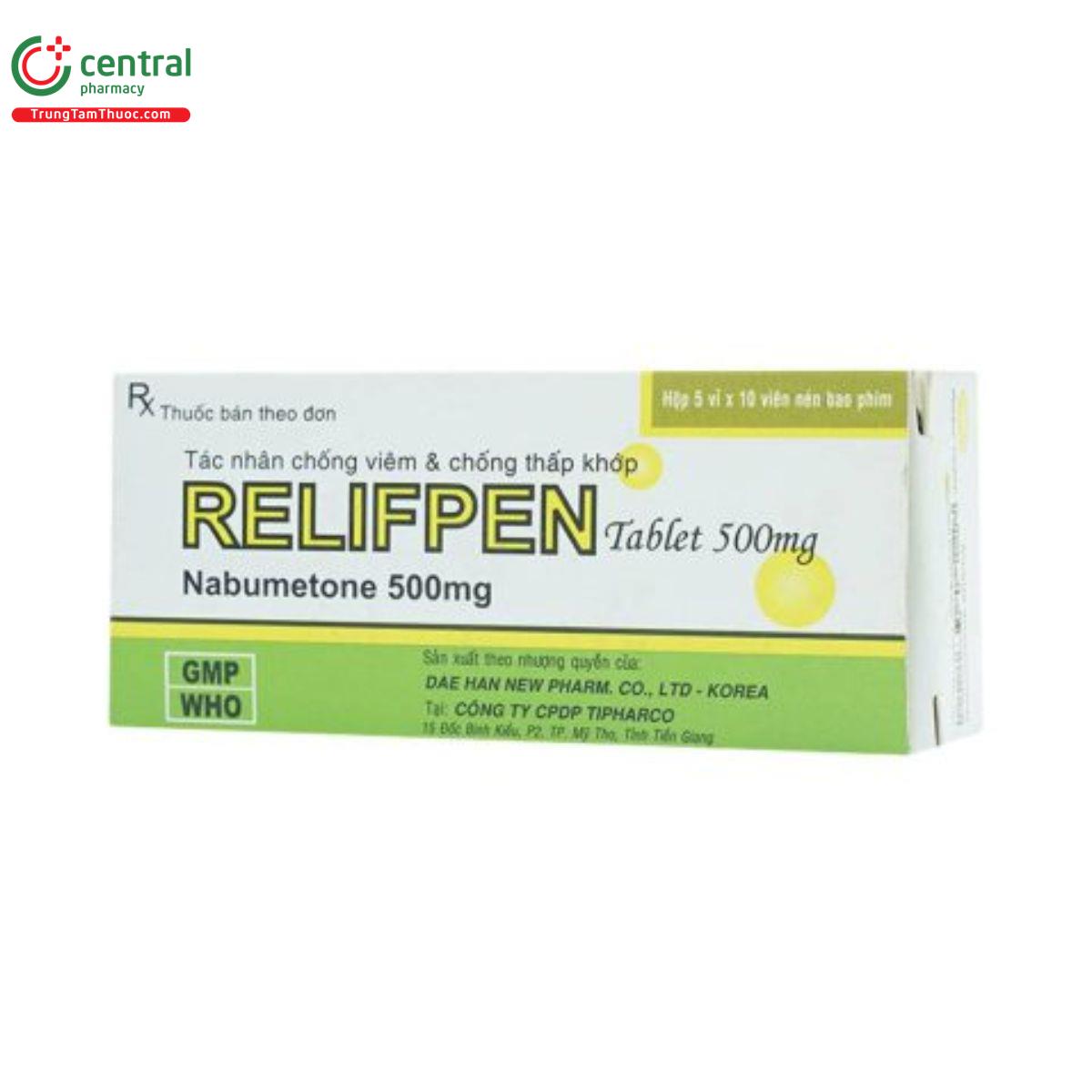 relifpen tablet 500mg 1 T8053