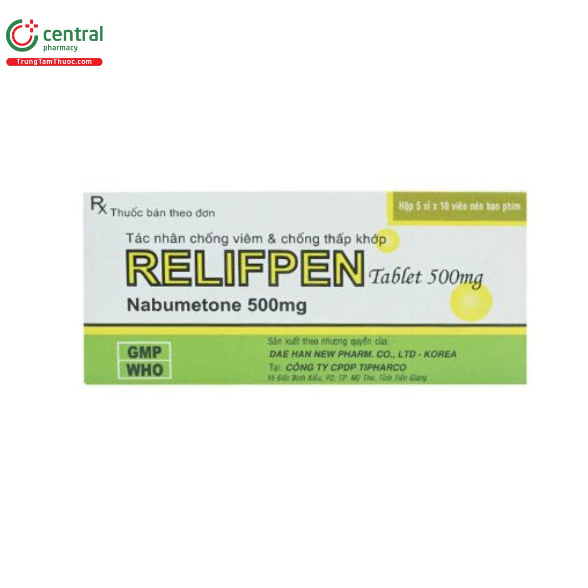 relifpen tablet 500mg 2 M5325