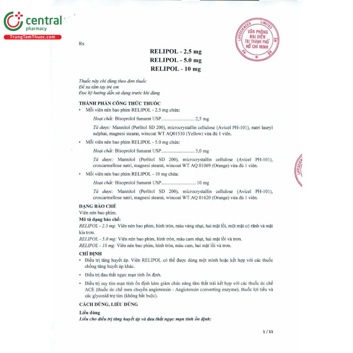 relipol 5mg 5 J3750