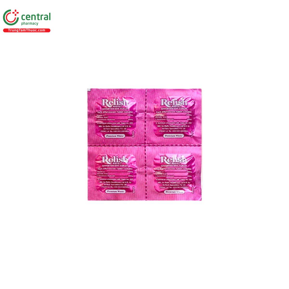 relish white c effervescent tablet 1 S7275