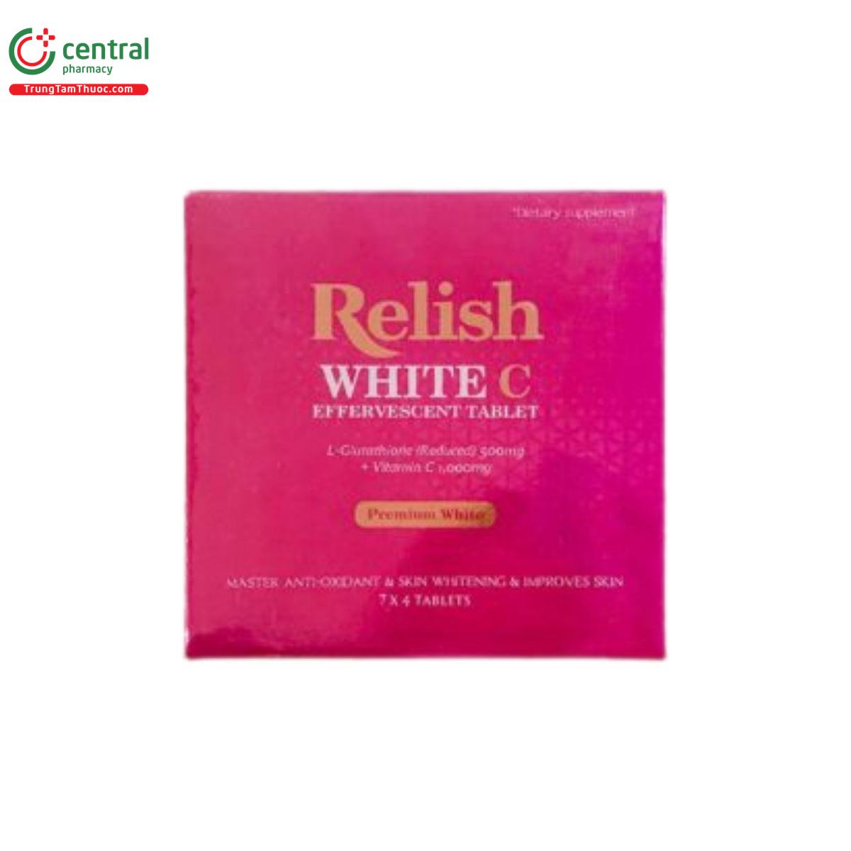 relish white c effervescent tablet 2 D1813