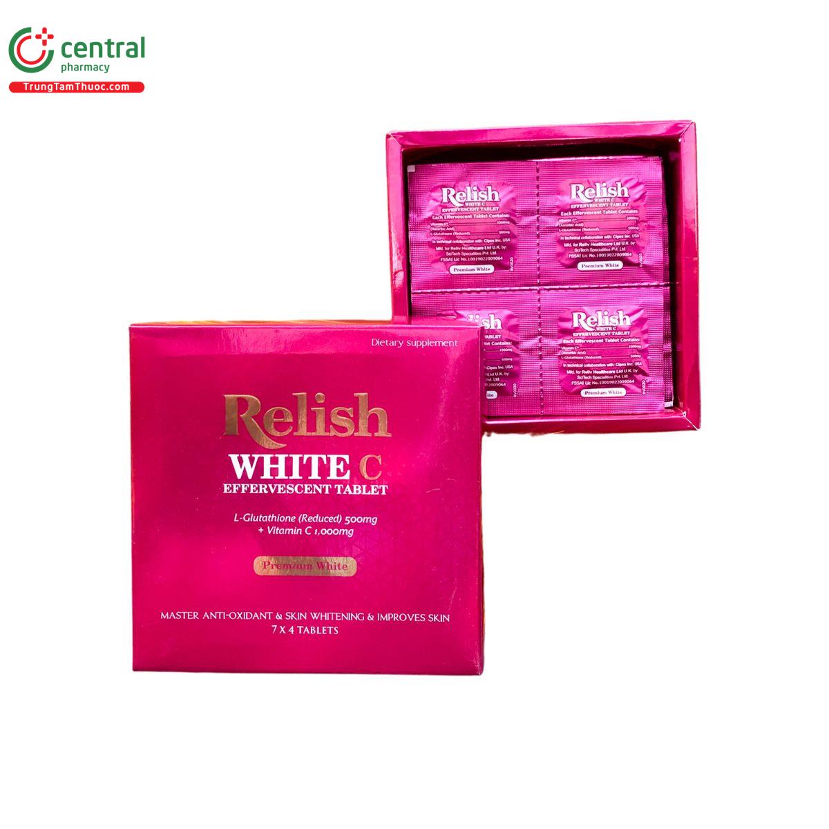 relish white c effervescent tablet 3 O5625