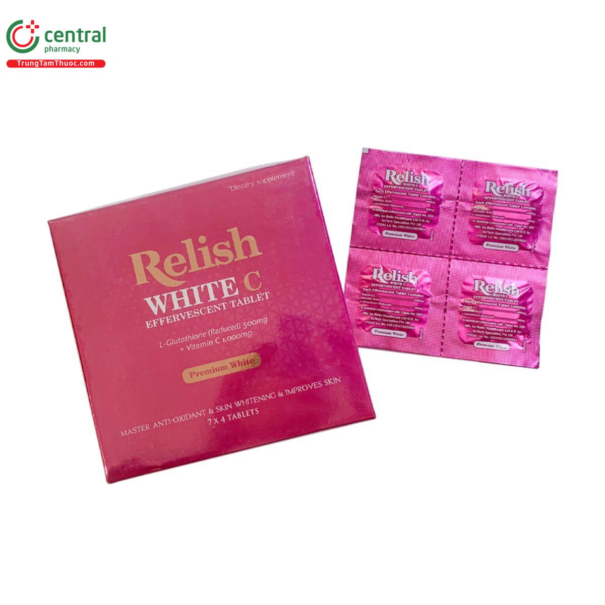 relish white c effervescent tablet 5 C0341