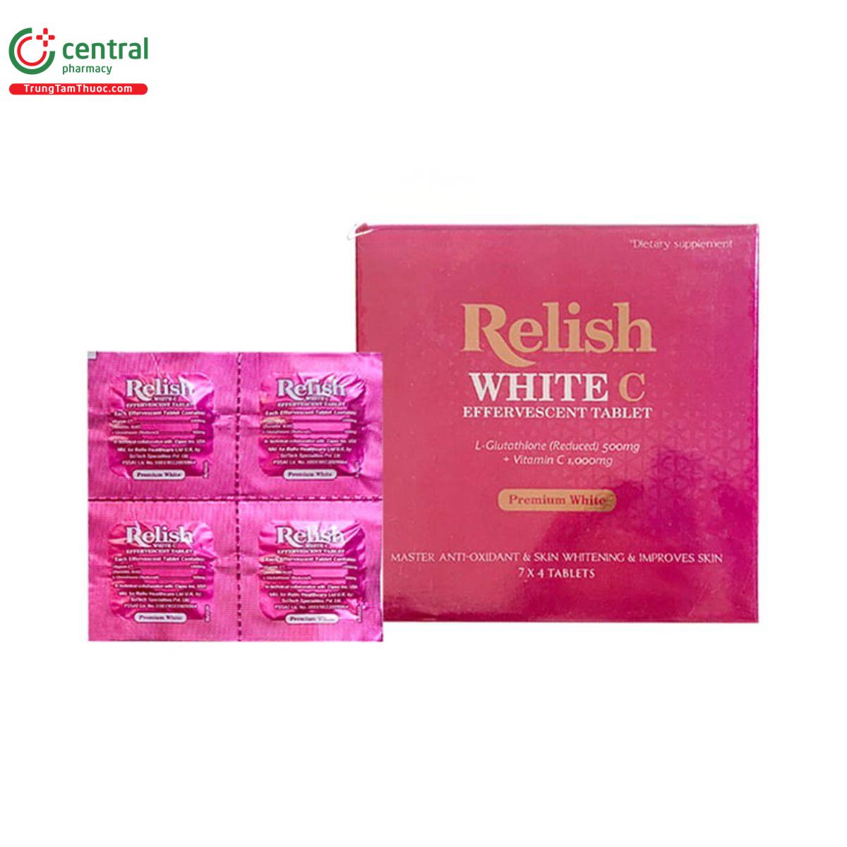 relish white c effervescent tablet I3881