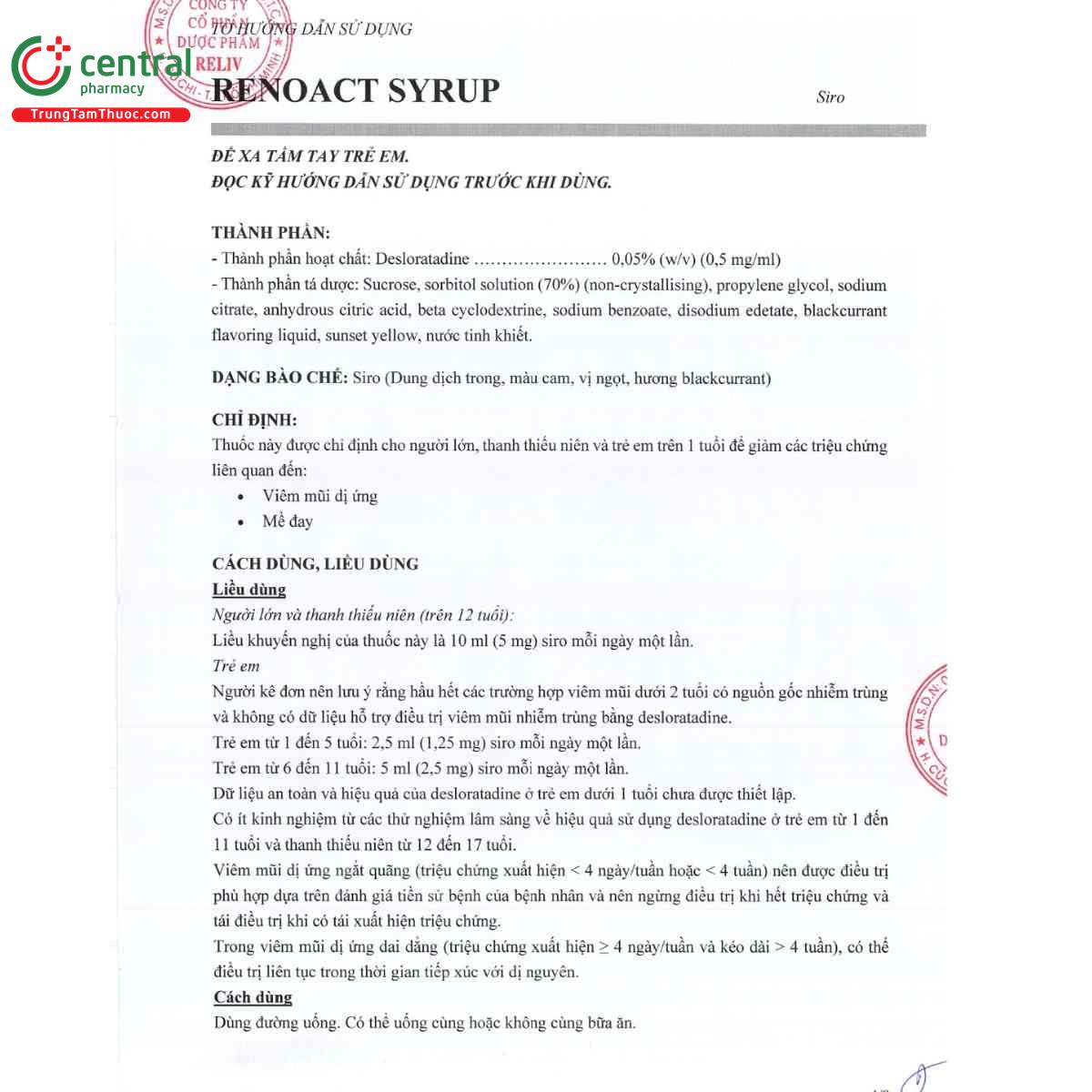 renoact syrup 05 mg ml 3 M4513