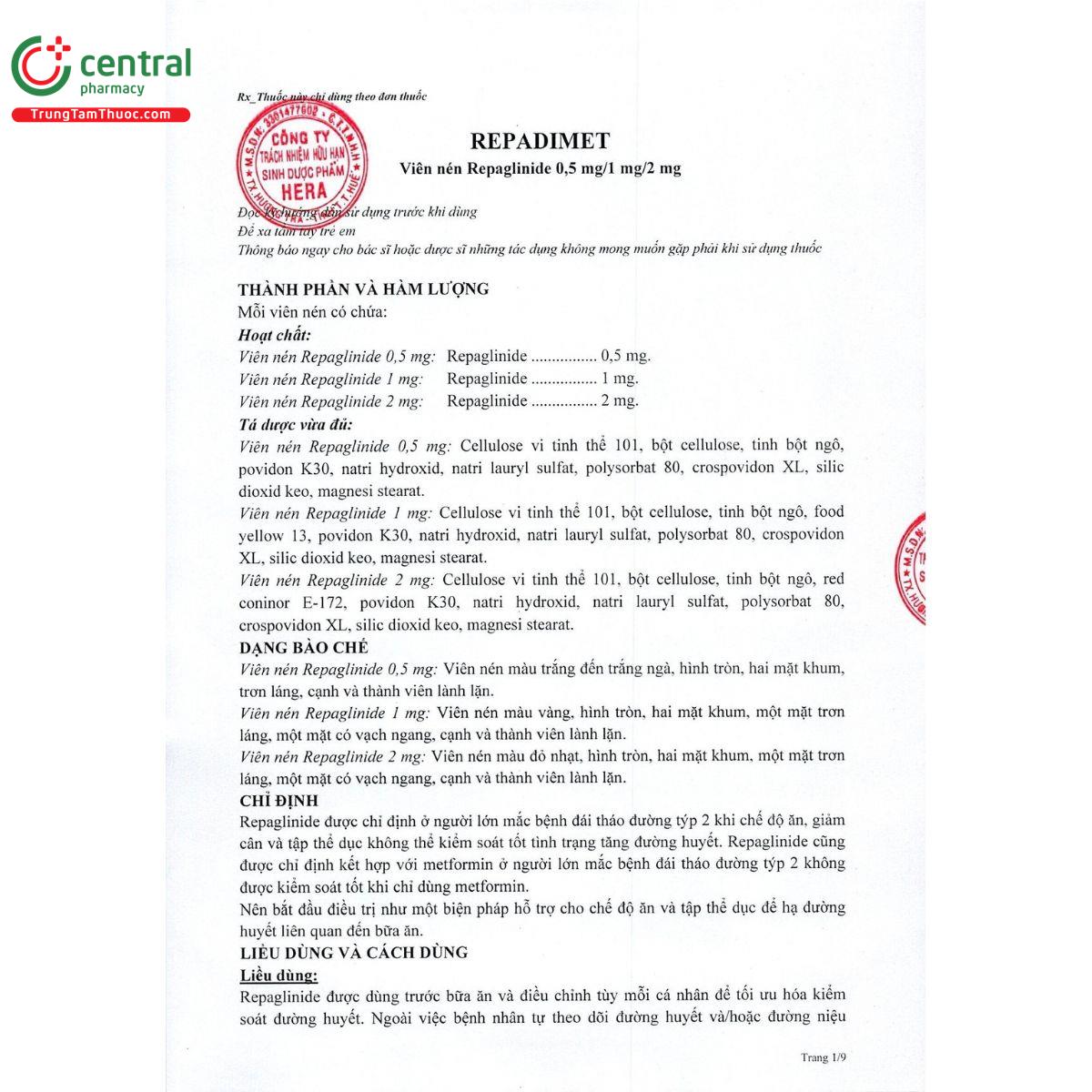 repadimet 05mg 5 R7011