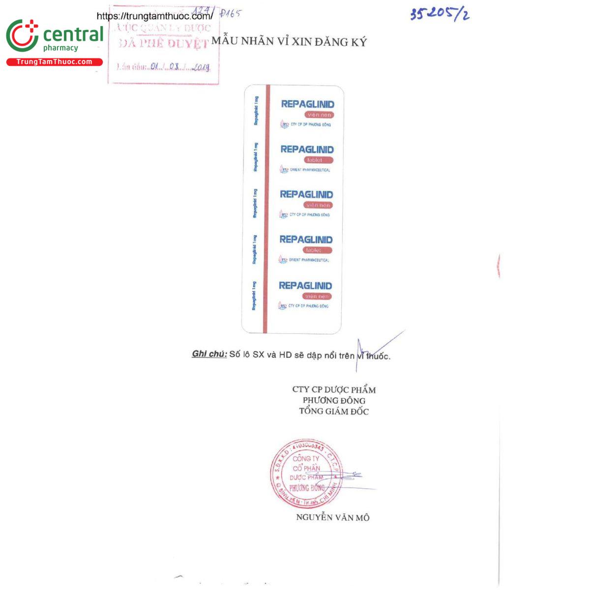 repaglinid 5 B0830 repaglinid 5 B0830