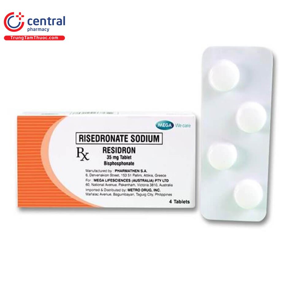 [CHÍNH HÃNG] Thuốc Residron 35mg điều trị loãng xương sau mãn kinh