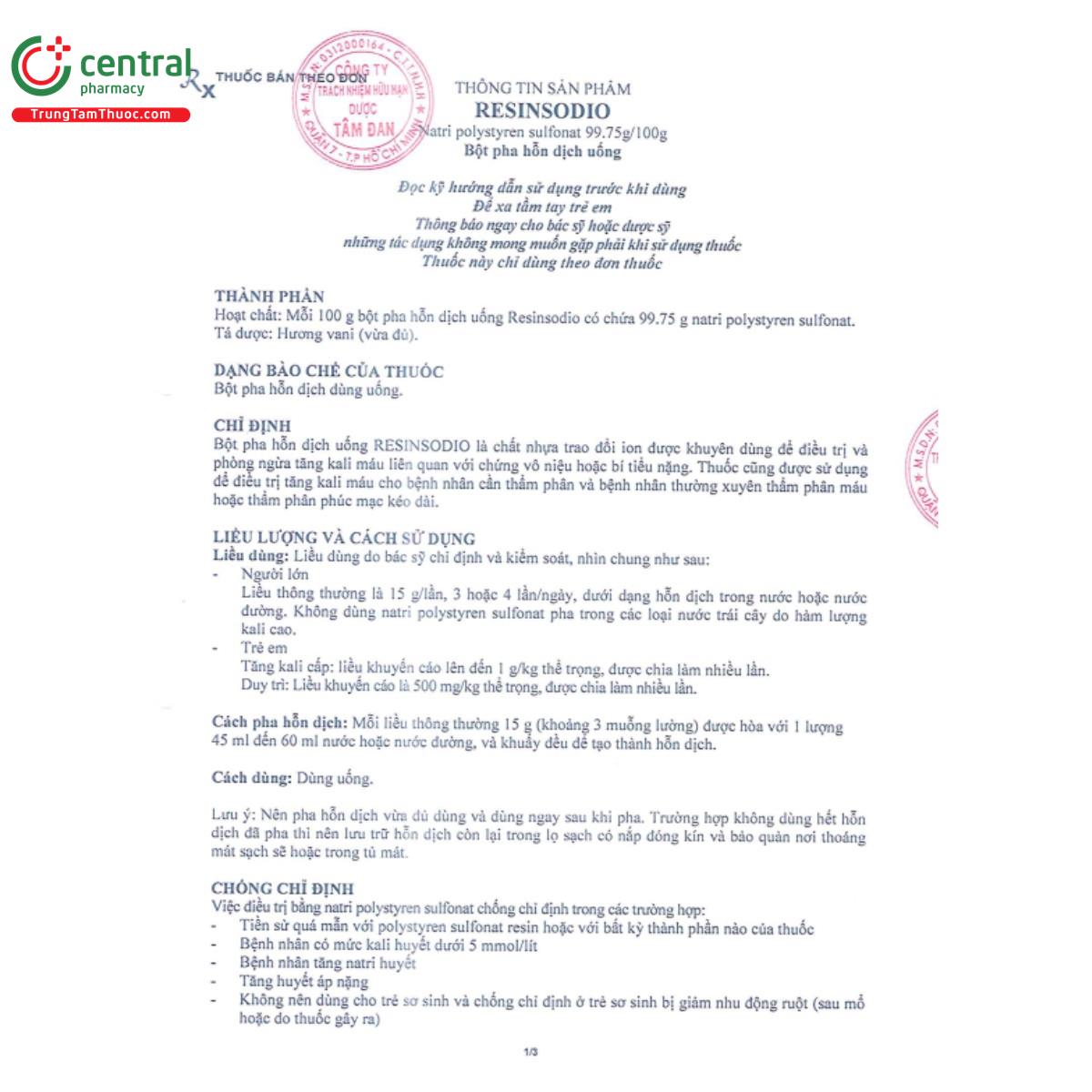 resinsodio 9975 4 L4325