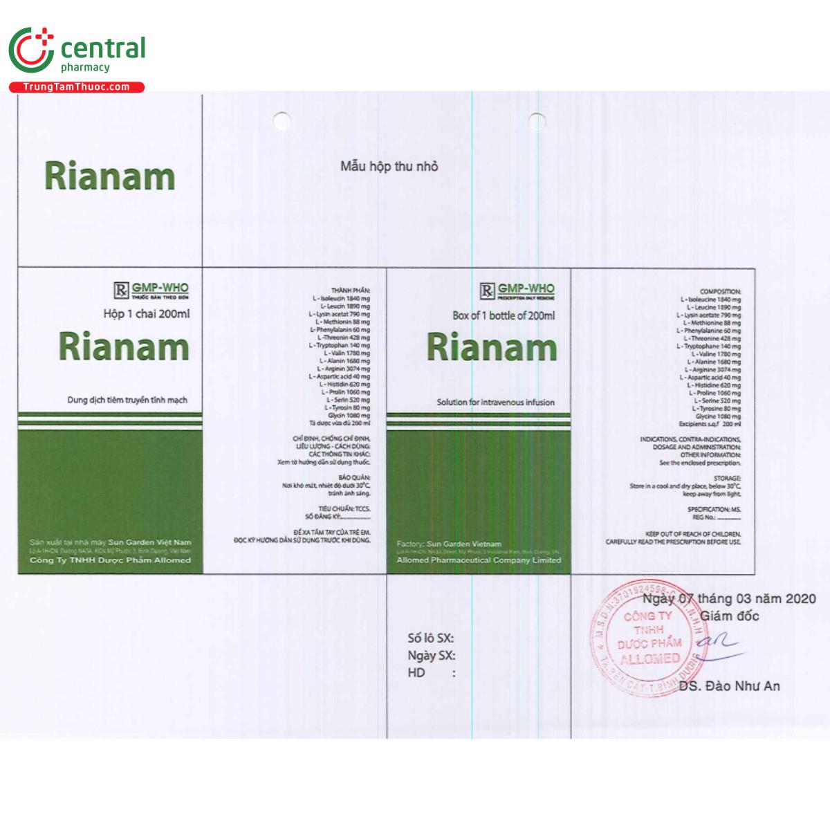 rianam 3 H2043 rianam 3 H2043