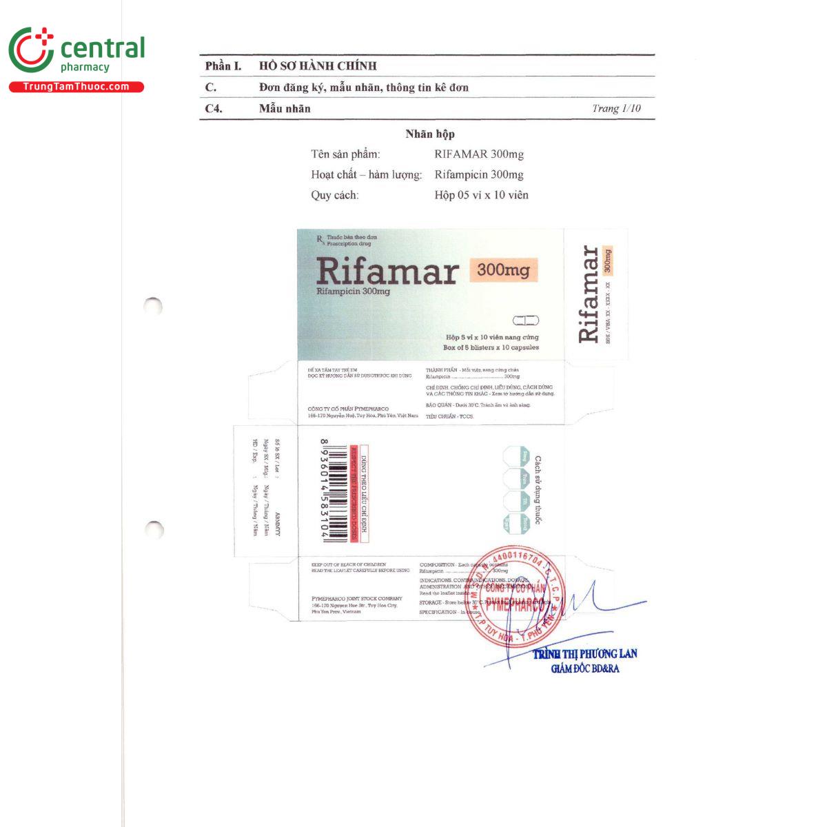 rifamar 300mg 2 B0470