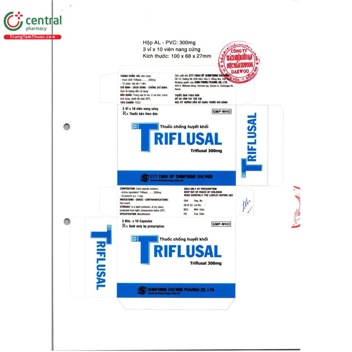 riflusal 300mg shinpoong daewoo 6 K4856 riflusal 300mg shinpoong daewoo 6 K4856