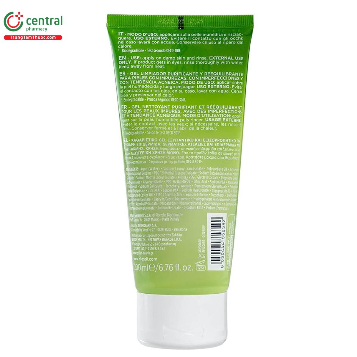 rilastil acnestil cleansing gel 200ml 4 I3432