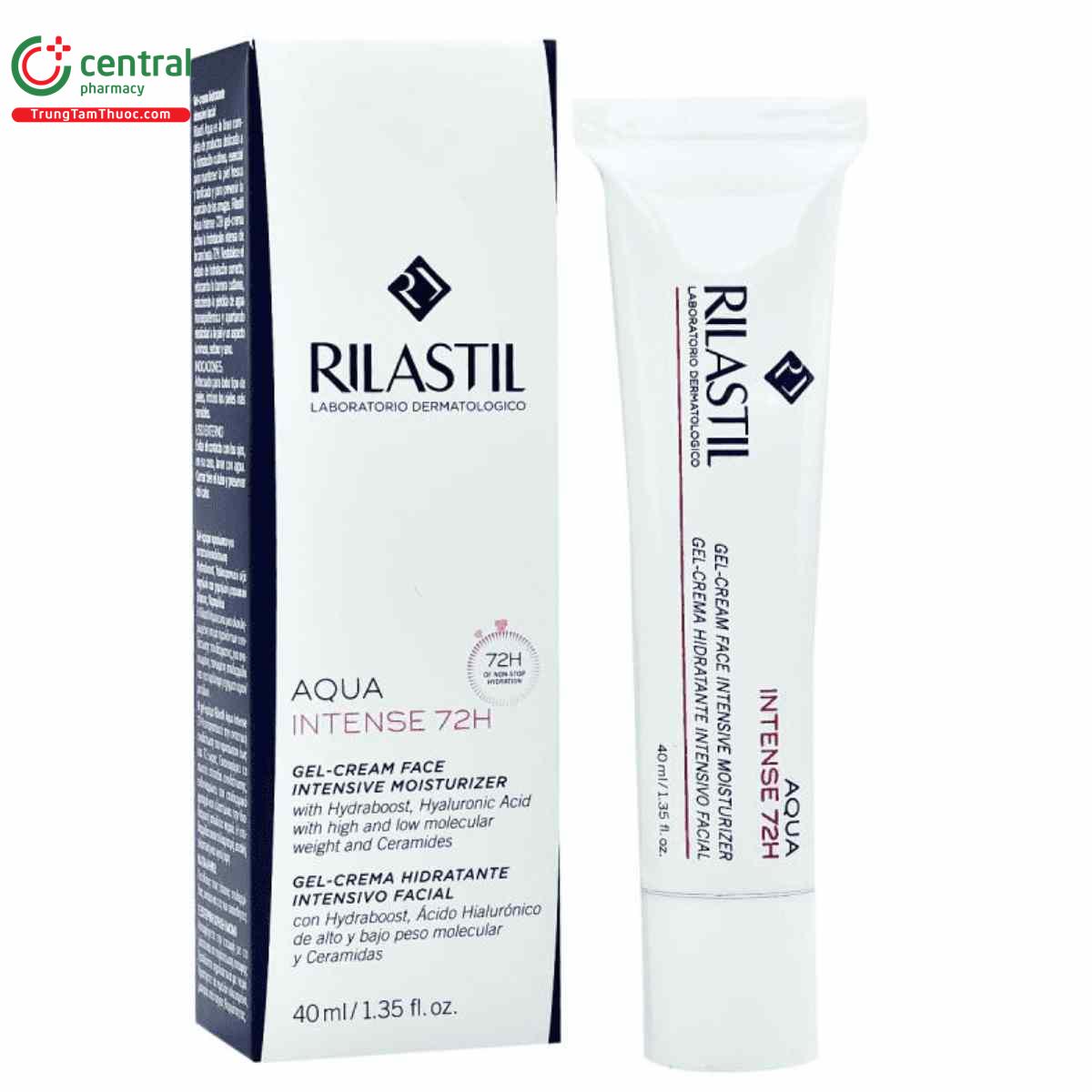 RILASTIL AQUA INTENSE GEL CREAM 72H 40ML cấp ẩm liên tục trong 72h