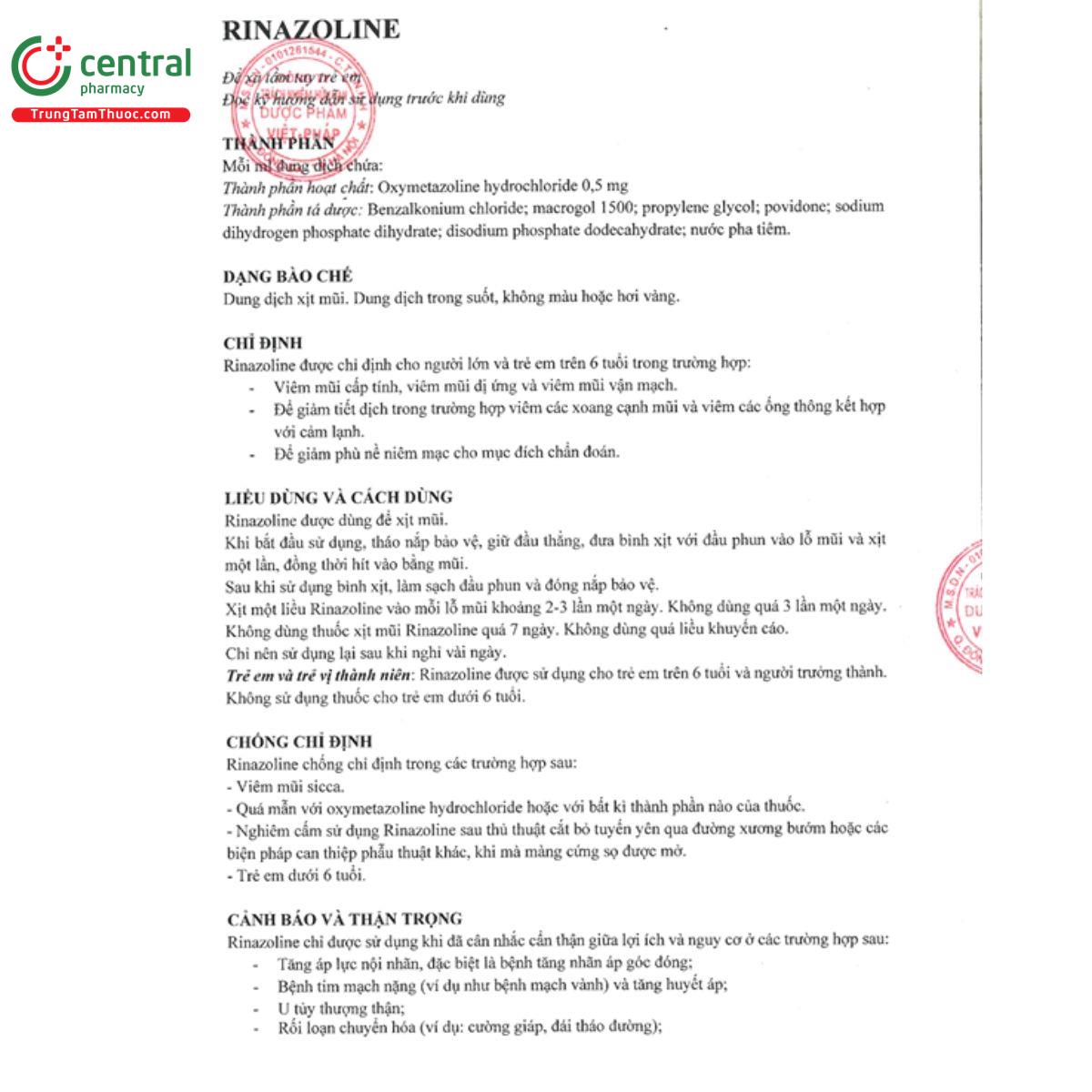 rinazoline 0 5mg ml 3 G2107