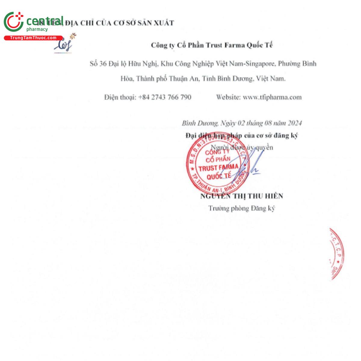 rinedif 125mg5ml 14 V8121