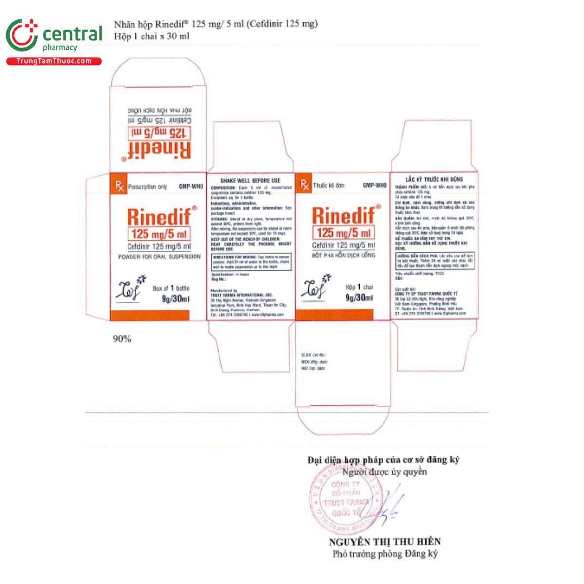 rinedif 125mg5ml 3 E1421