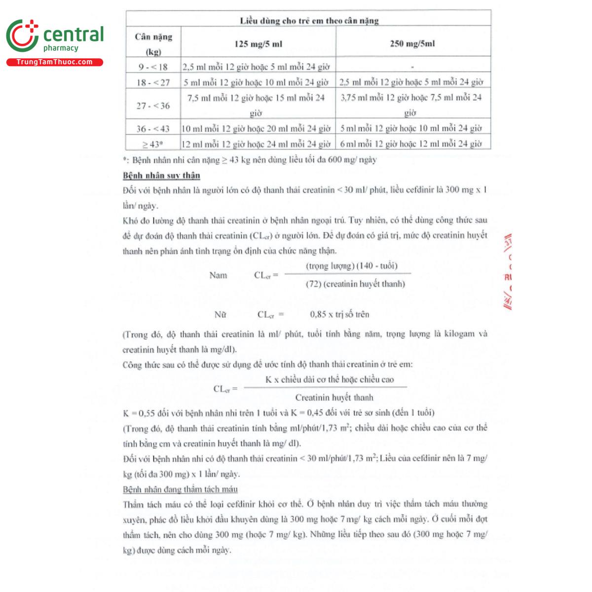 rinedif 125mg5ml 6 S7760