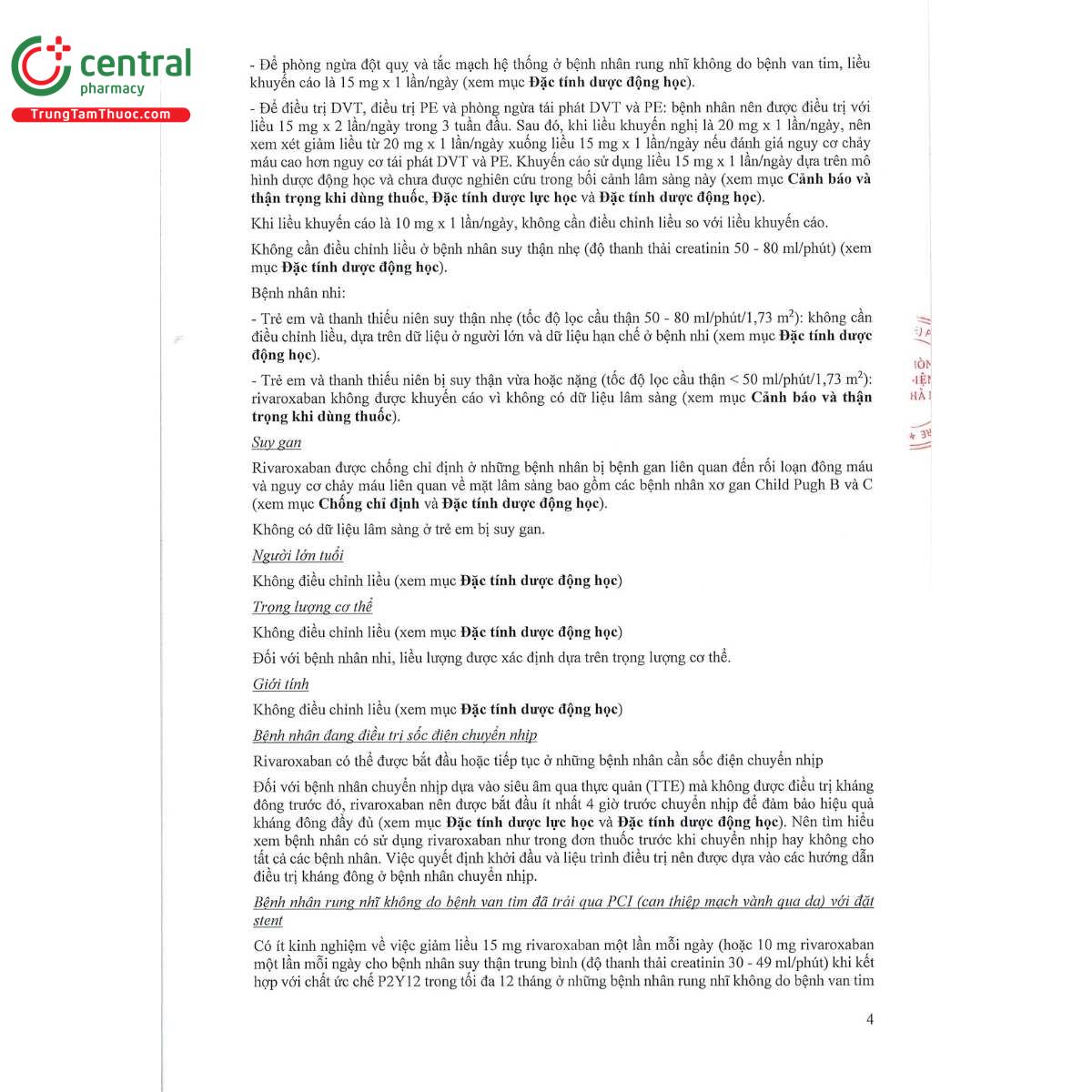 rivacryst 15mg 12 E1357