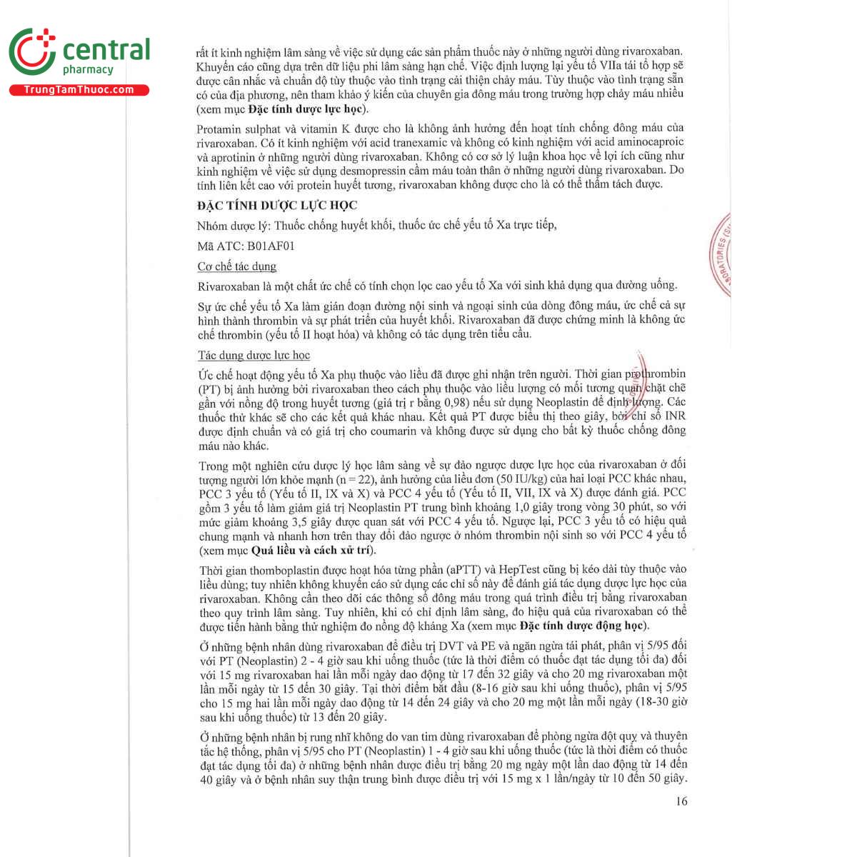 rivacryst 15mg 24 P6764