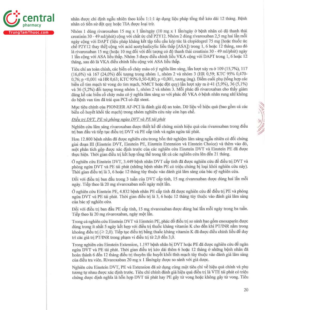 rivacryst 15mg 28 K4116