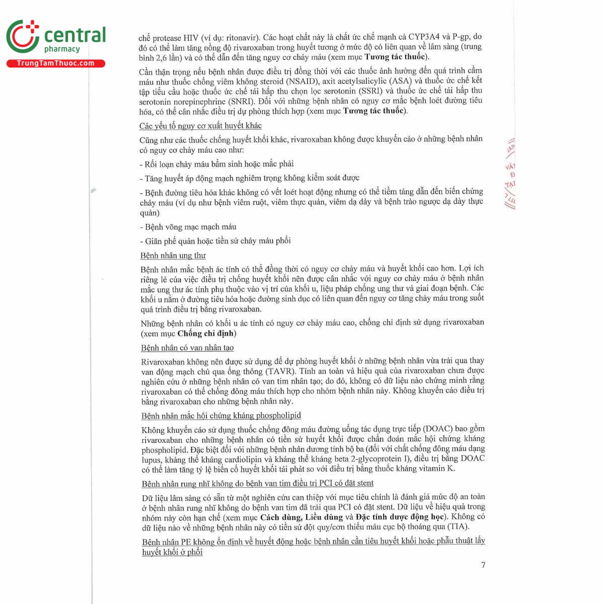 rivacyst 20mg 10 O5620