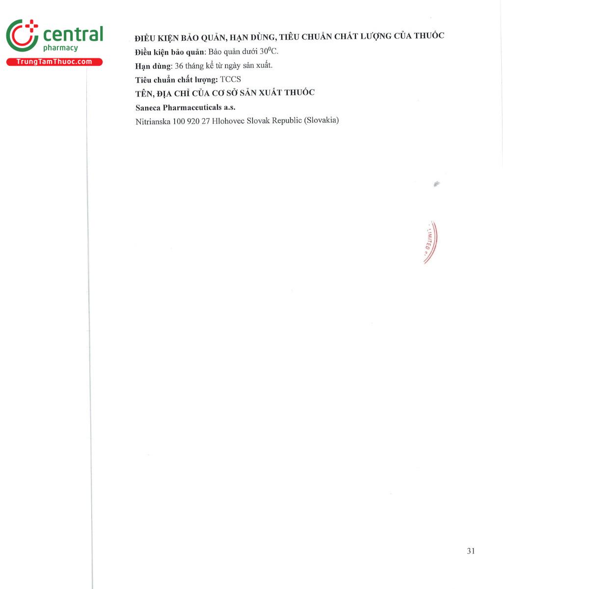 rivacyst 20mg 34 V8228