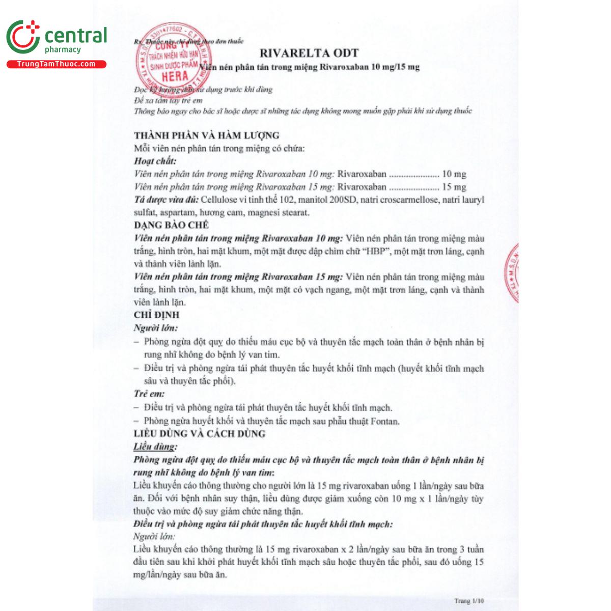 rivarelta odt 10mg 4 G2277 rivarelta odt 10mg 4 G2277