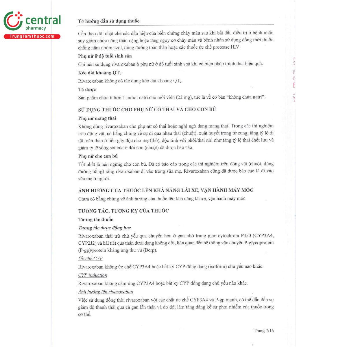 rivaroxaban mcn 15 odt 10 L4166