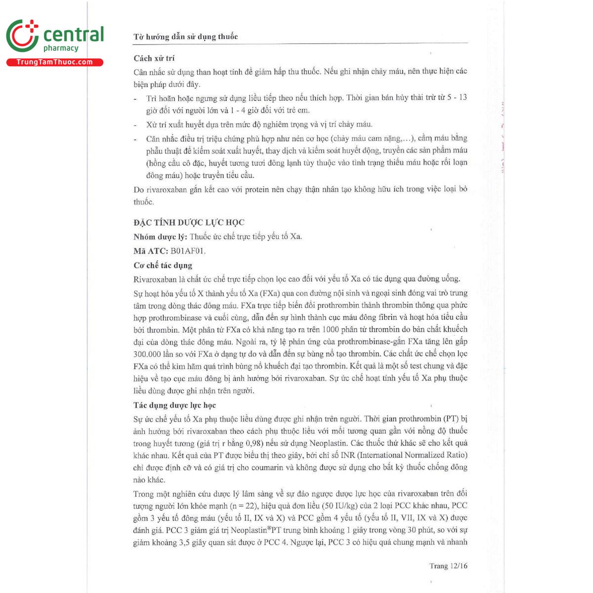 rivaroxaban mcn 15 odt 15 P6836