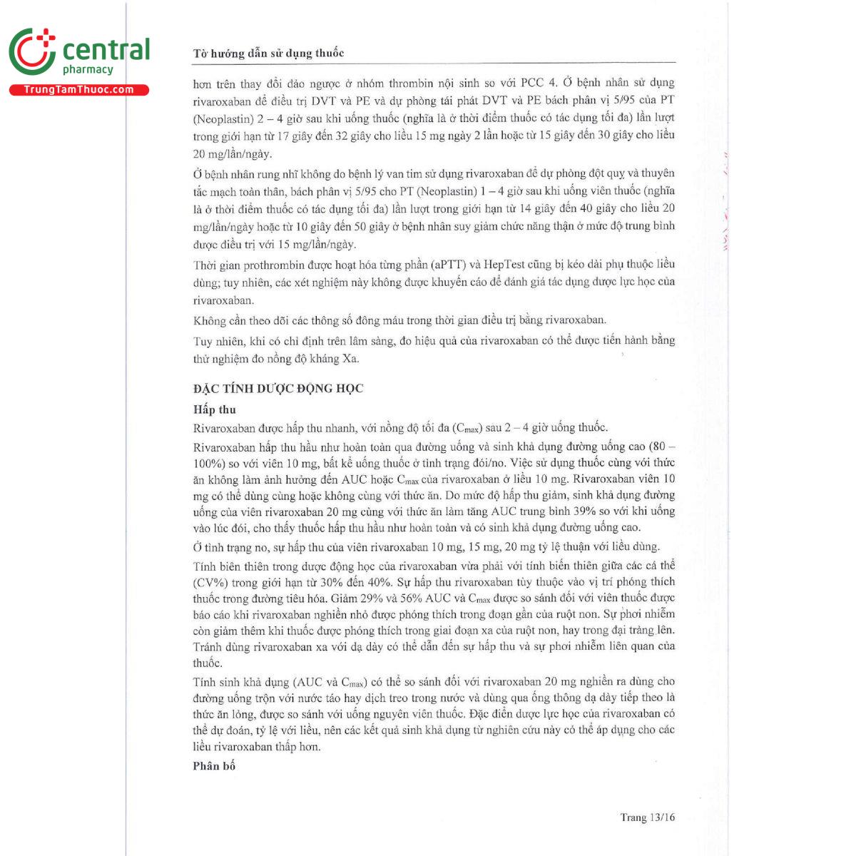 rivaroxaban mcn 15 odt 16 V8573