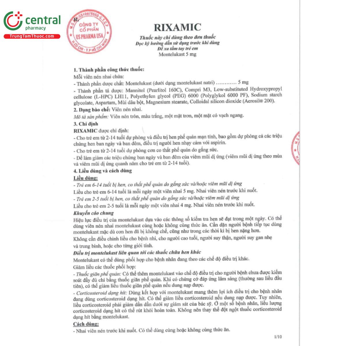 rixamic 5mg 3 V8737 rixamic 5mg 3 V8737