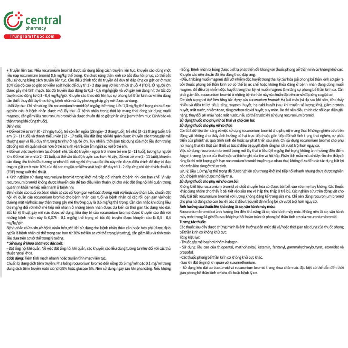 rocuronium 50mg vinphaco 5 N5135 rocuronium 50mg vinphaco 5 N5135
