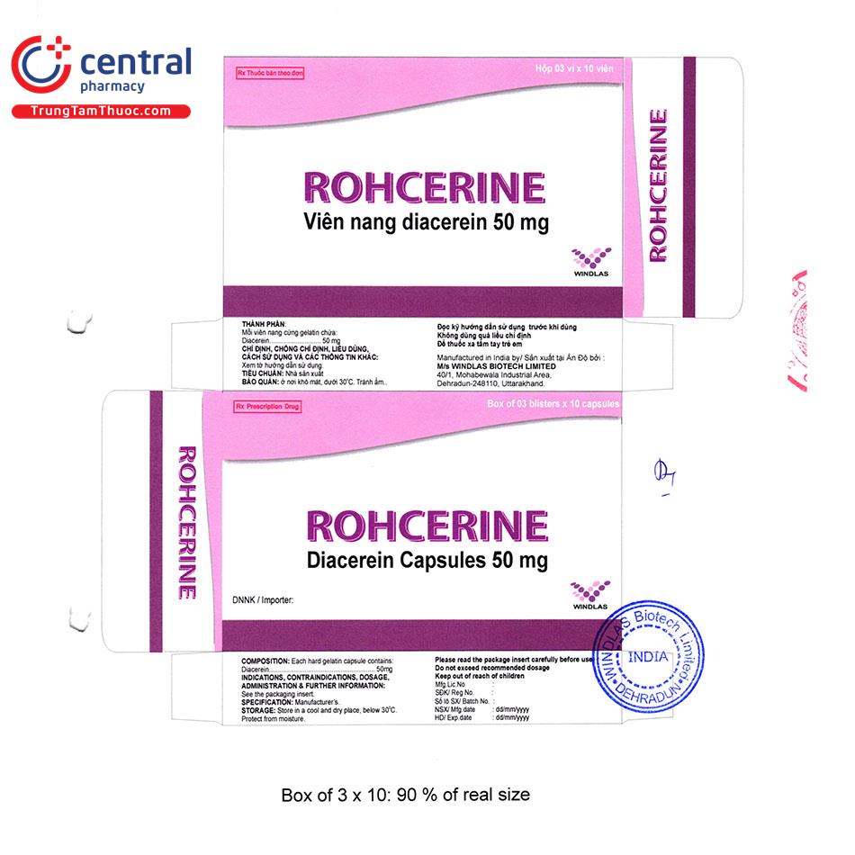 rohcerine 50mg 4 H3603