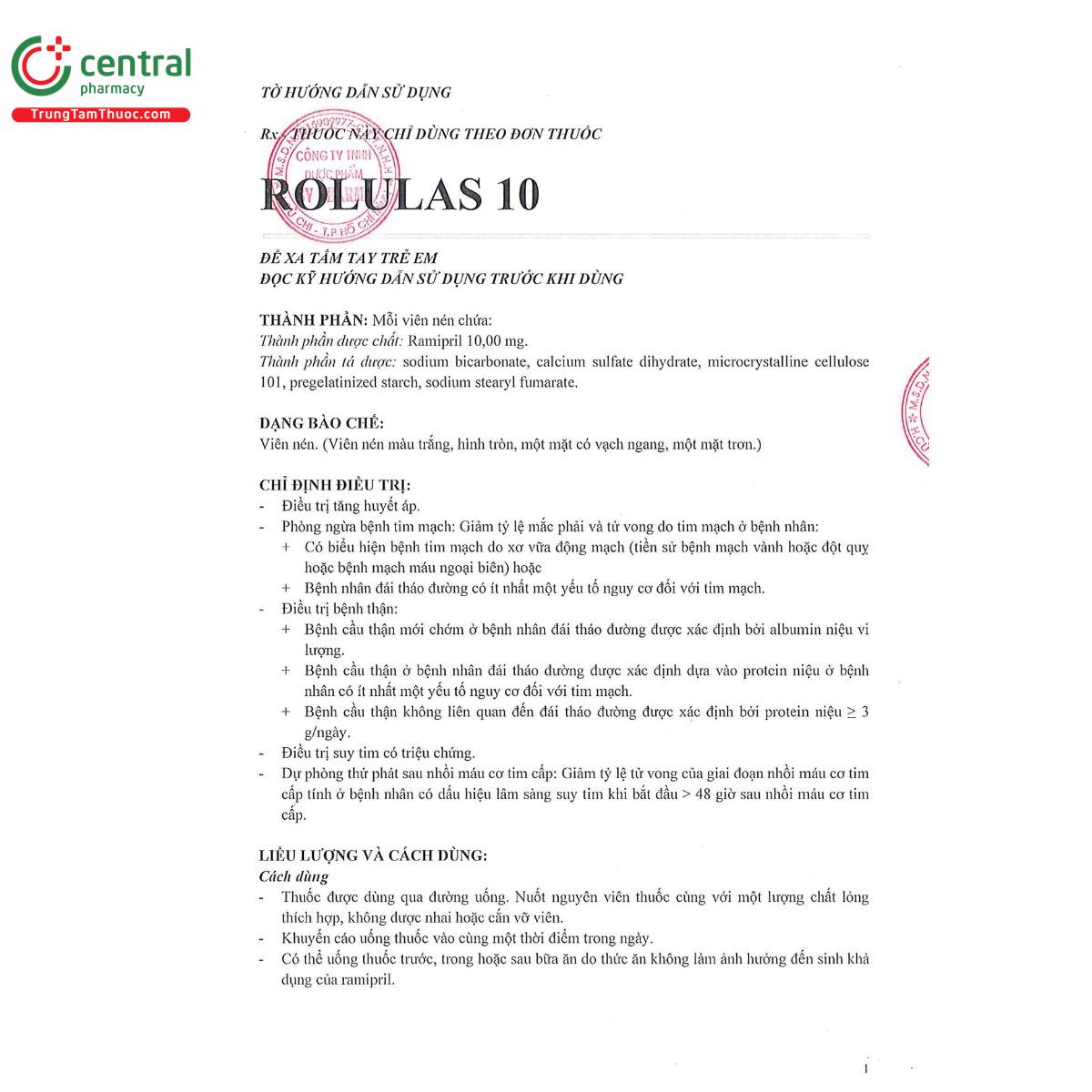 rolulas 10mg 3 D1581