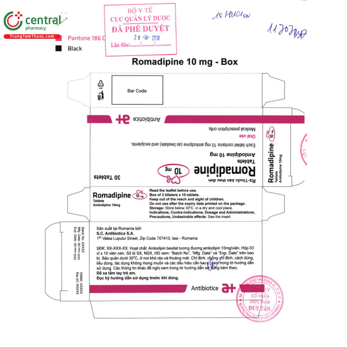 romadipine 10mg 3 G2427 romadipine 10mg 3 G2427