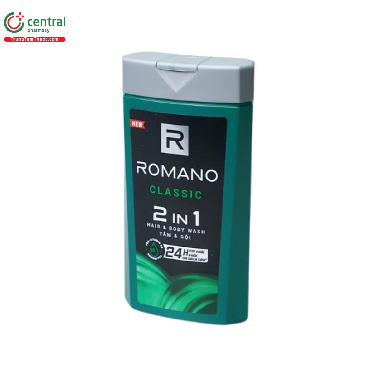 romano classic 2 in 1 hair body wash 5 T7663