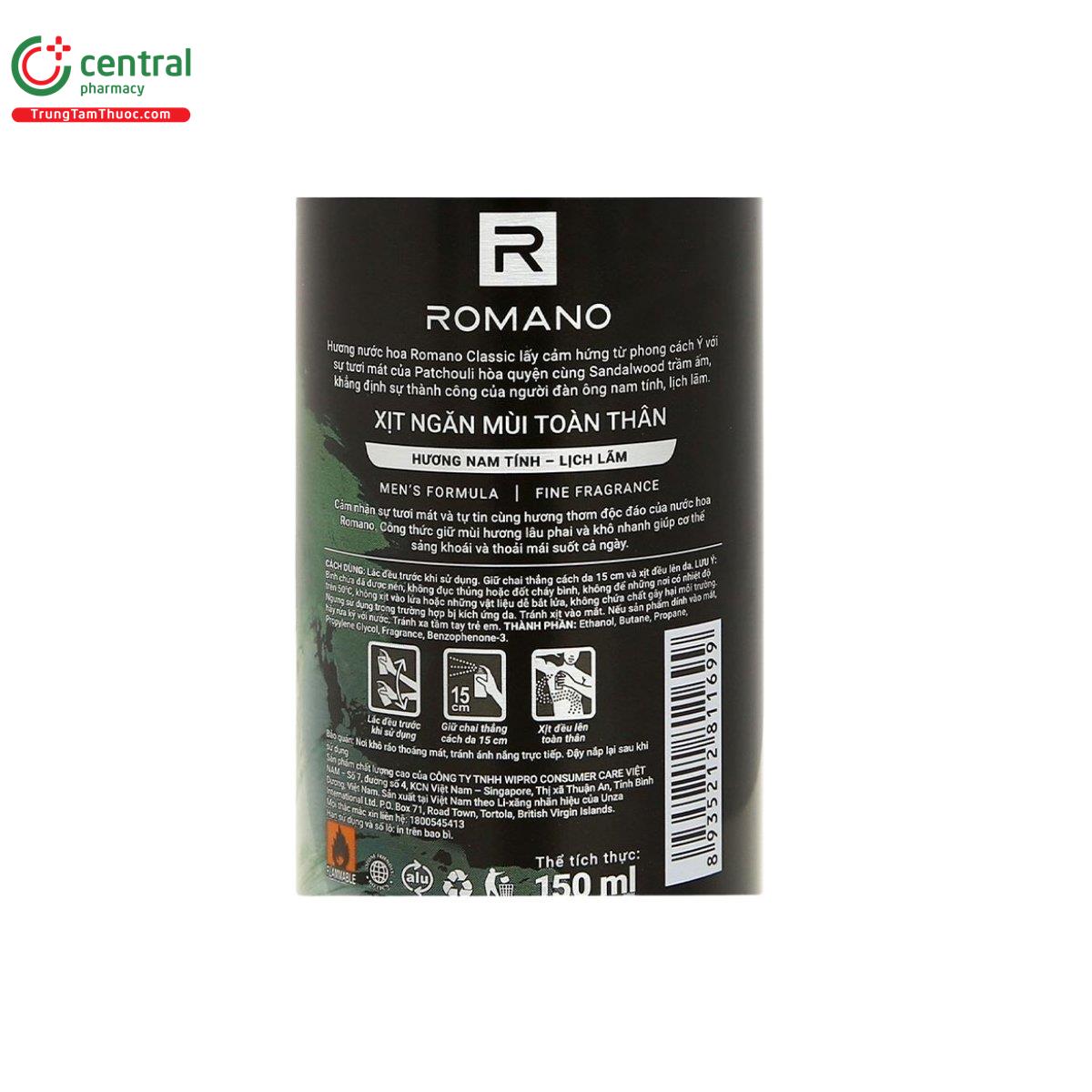 romano classic deodorant bodyspray 8 G2768