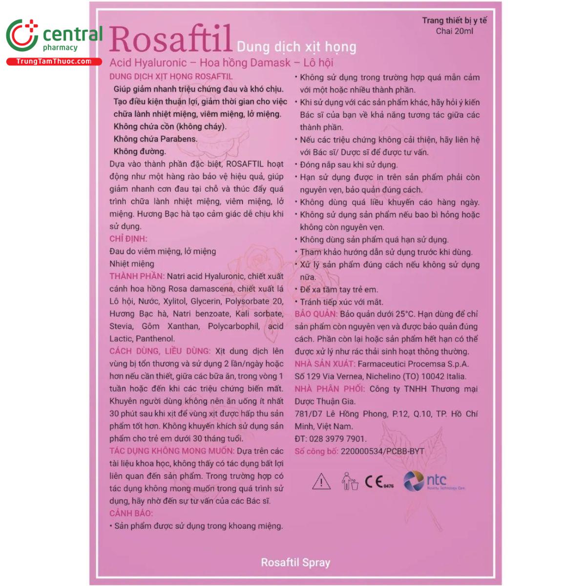 rosaftil spray 10 V8280