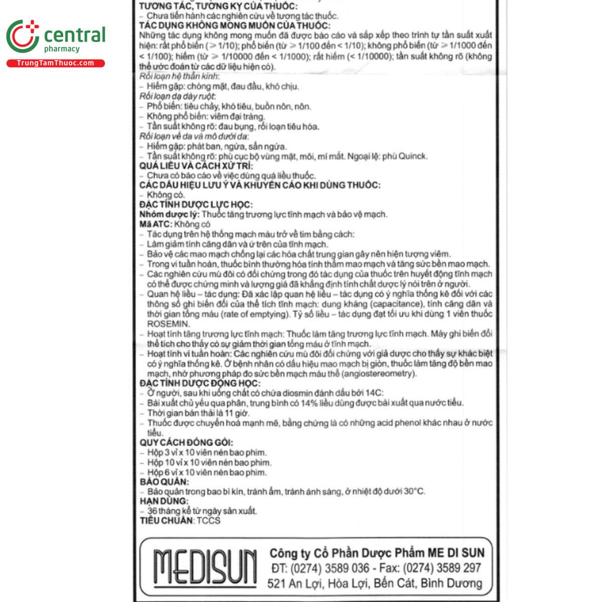 rosemin medisun 5 C0481
