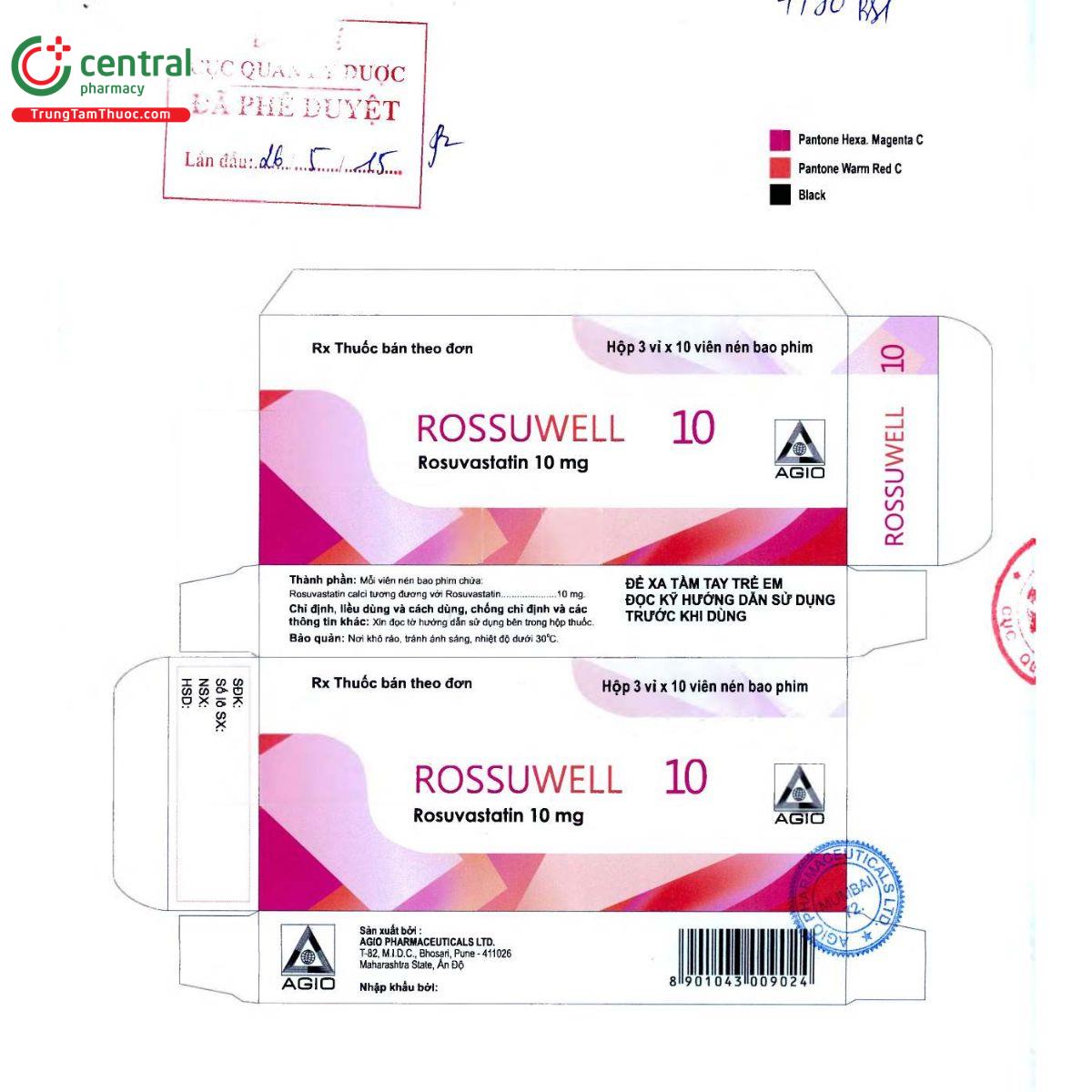 rossuwell 10mg 2 F2758