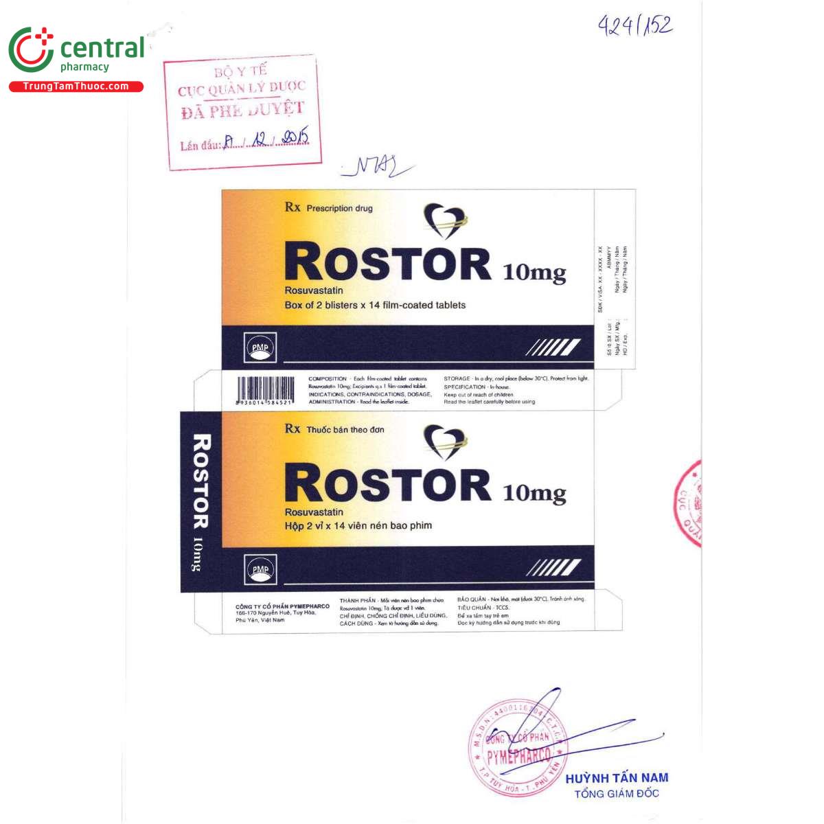 rostor 10mg 10 Q6752