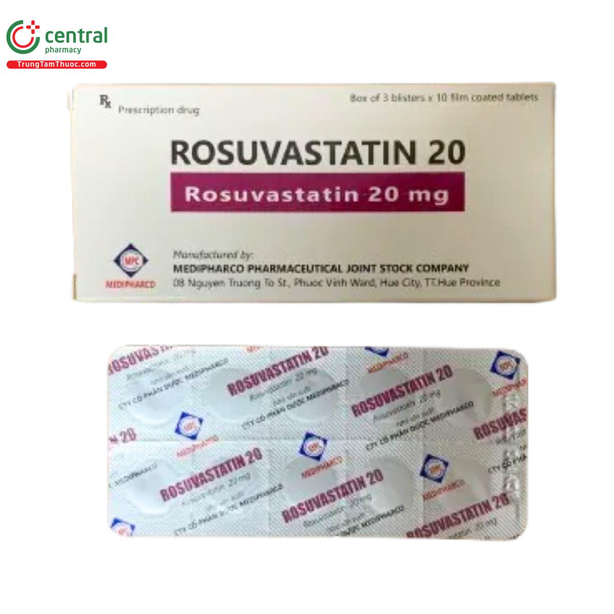rosuvastatin 20 medipharco U8143 rosuvastatin 20 medipharco U8143