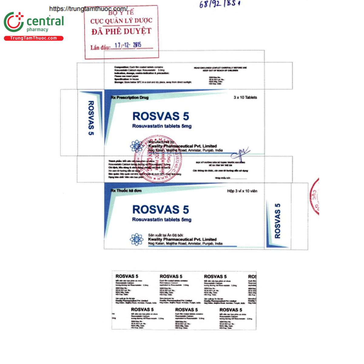 rosvas 5mg 3 A0463 rosvas 5mg 3 A0463