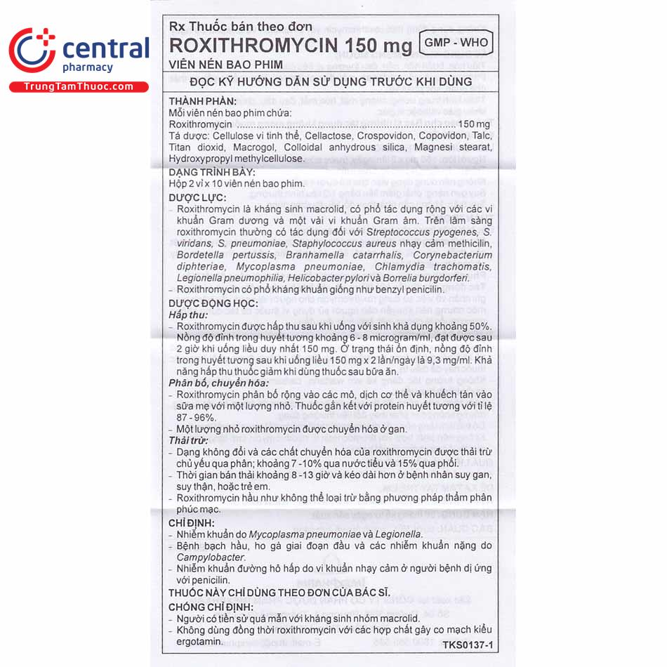 roxithromycin 150mg imexpharm 9 V8047