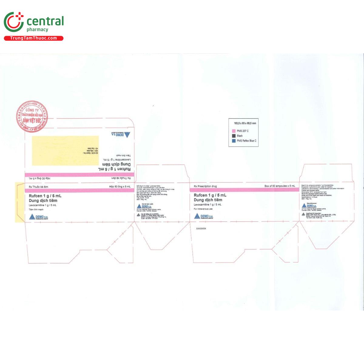 rufcen 1g 5ml 3 B0158 rufcen 1g 5ml 3 B0158