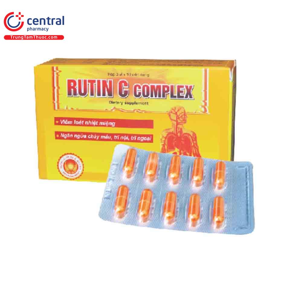 Thuốc Rutin C Complex: Công dụng, Cách dùng và Những Lưu Ý Quan Trọng