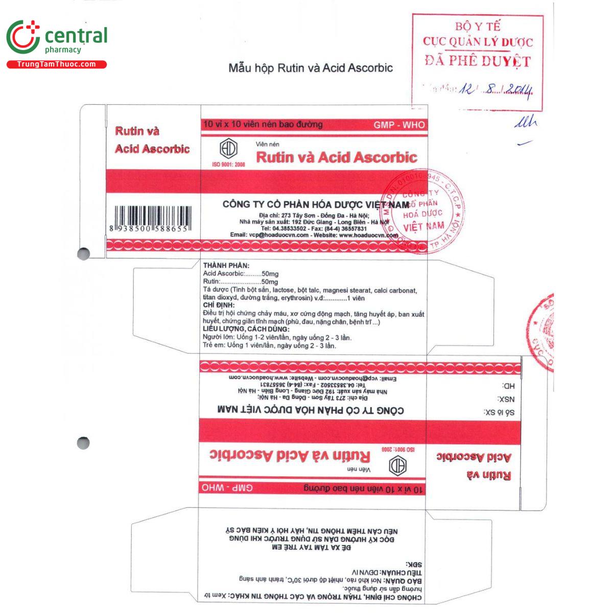 rutin va acid ascorbic 2 T8836 rutin va acid ascorbic 2 T8836